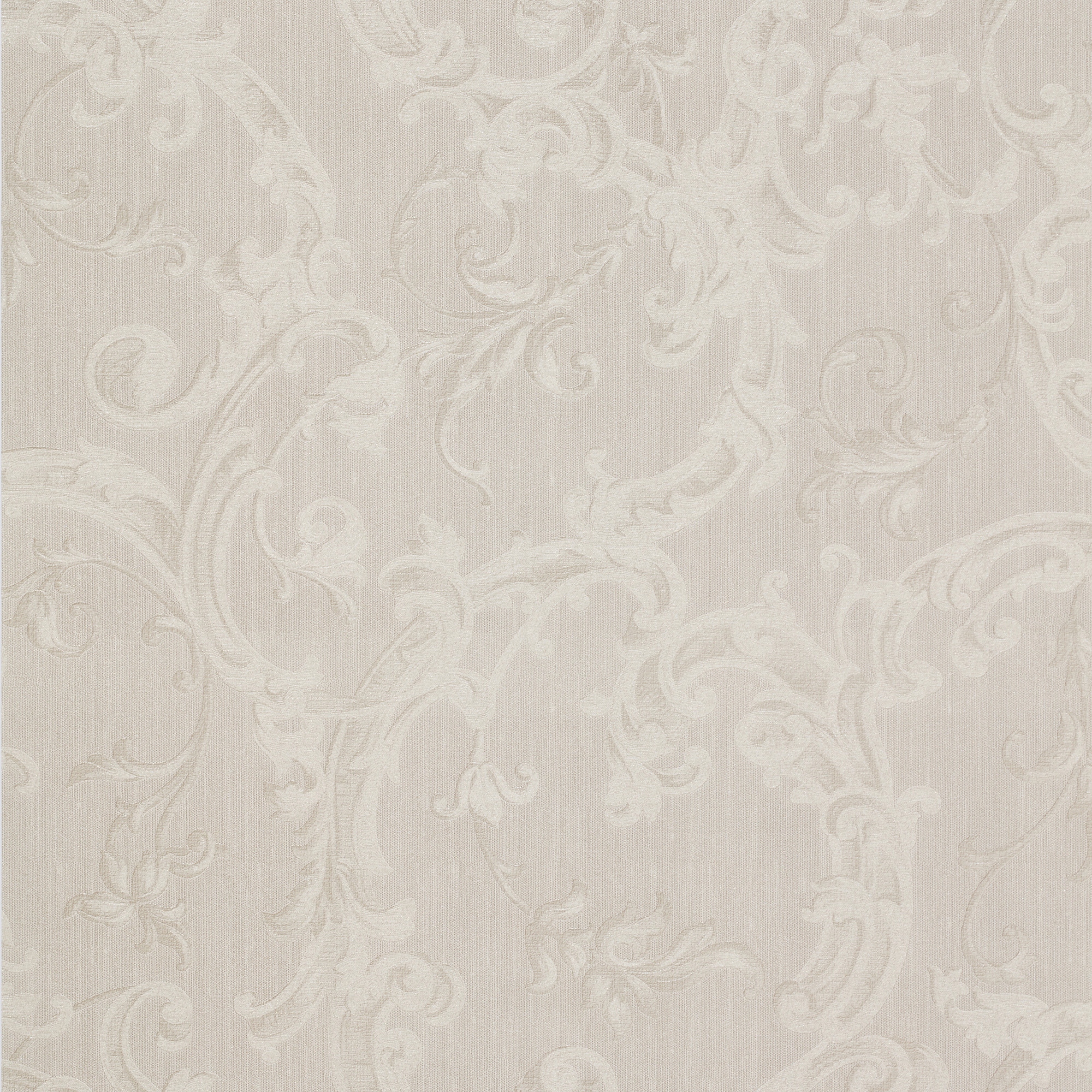 Béžová tapeta na zeď rostlinný ornament ložnice flizelina taupe tapety