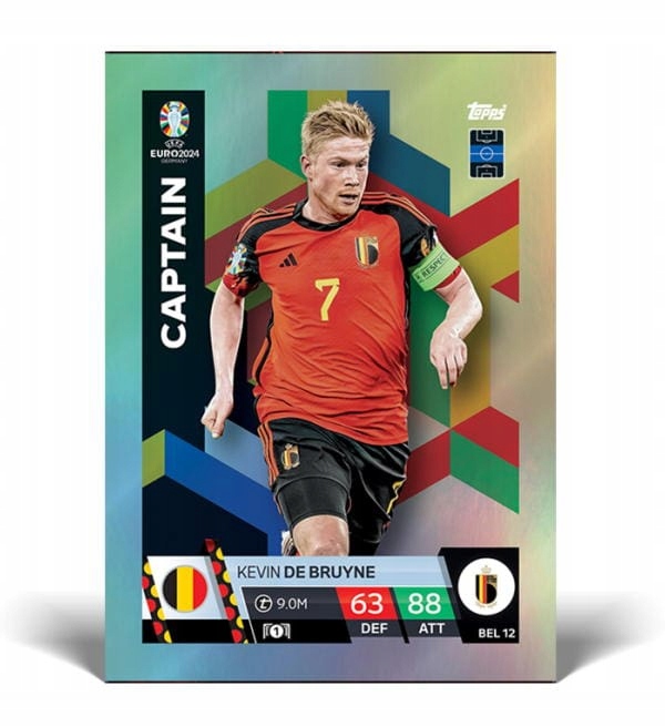 KARTY PIŁKARSKIE DO ALBUMU EURO 2024 TOPPS MATCH ATTAX 3 SASZETKI 24 KARTY Stan opakowania oryginalne