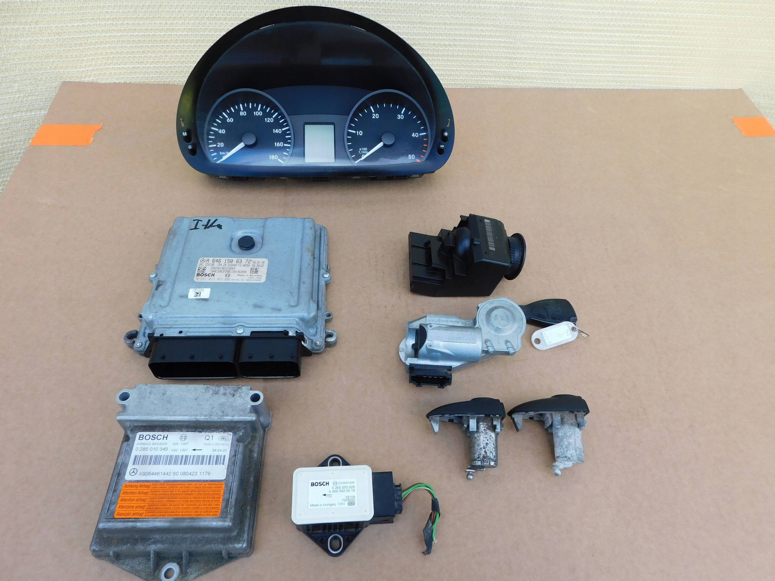 A6461506372 Sprinter 906 646 computer ignition rygiel dials wkladki zesta