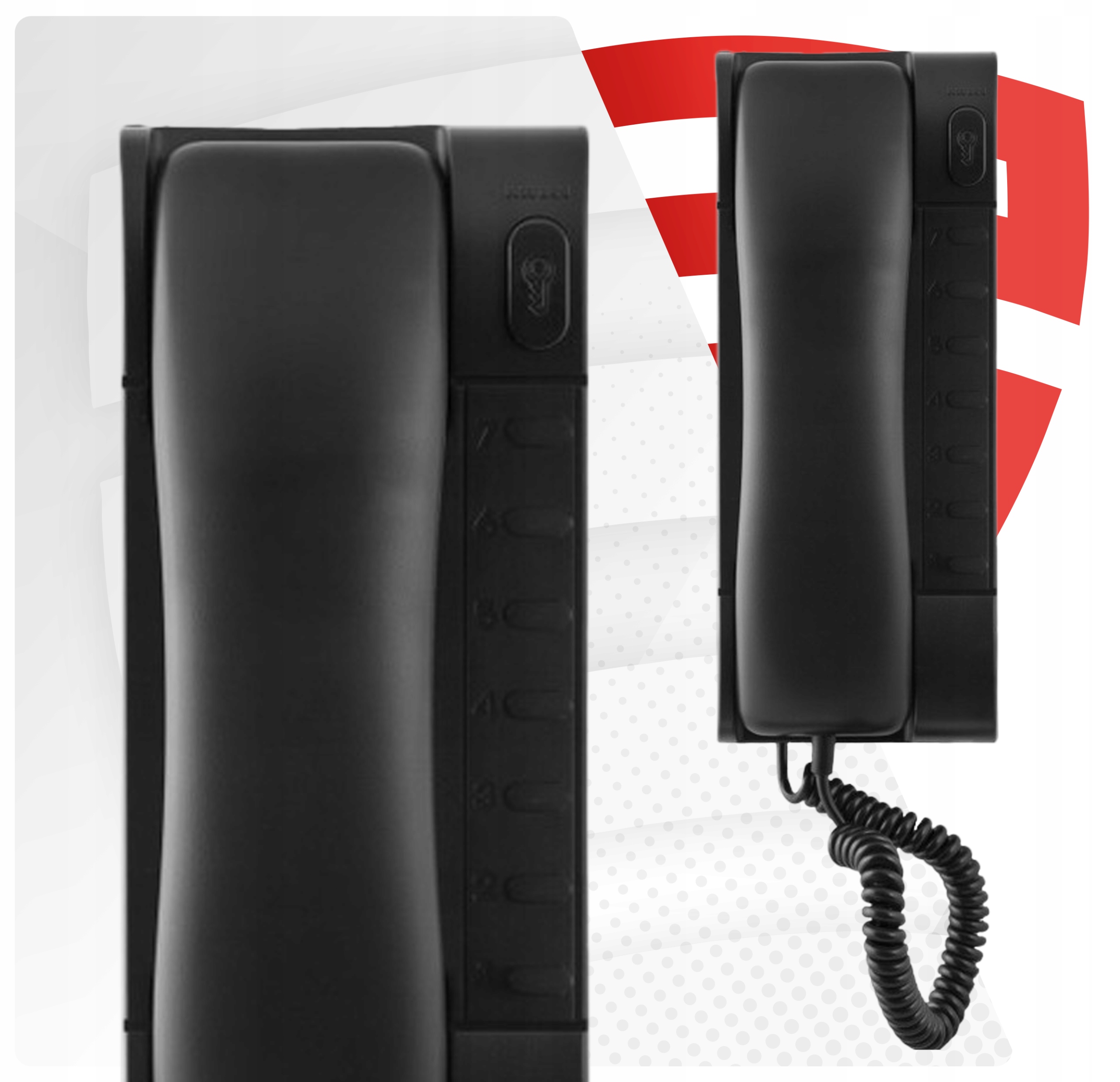 DOMOFON analogowy Unifon 1132/1-B Urmet System 4+n CZARNY Kod producenta 1132/1-B