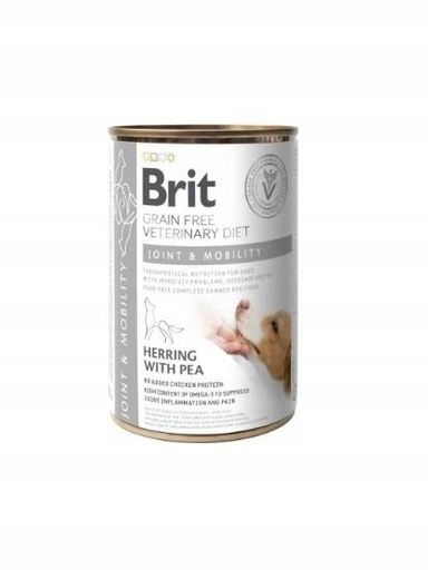4x Brit Veterinary Diet Grain-Free Joint & Mobility Herring with Pea 400g