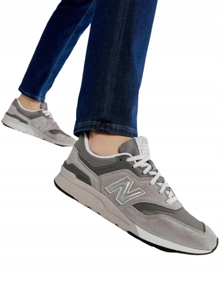 New Balance Sportovní Šedé Pánské Boty Se Síťkou A Semišem 38 J6F