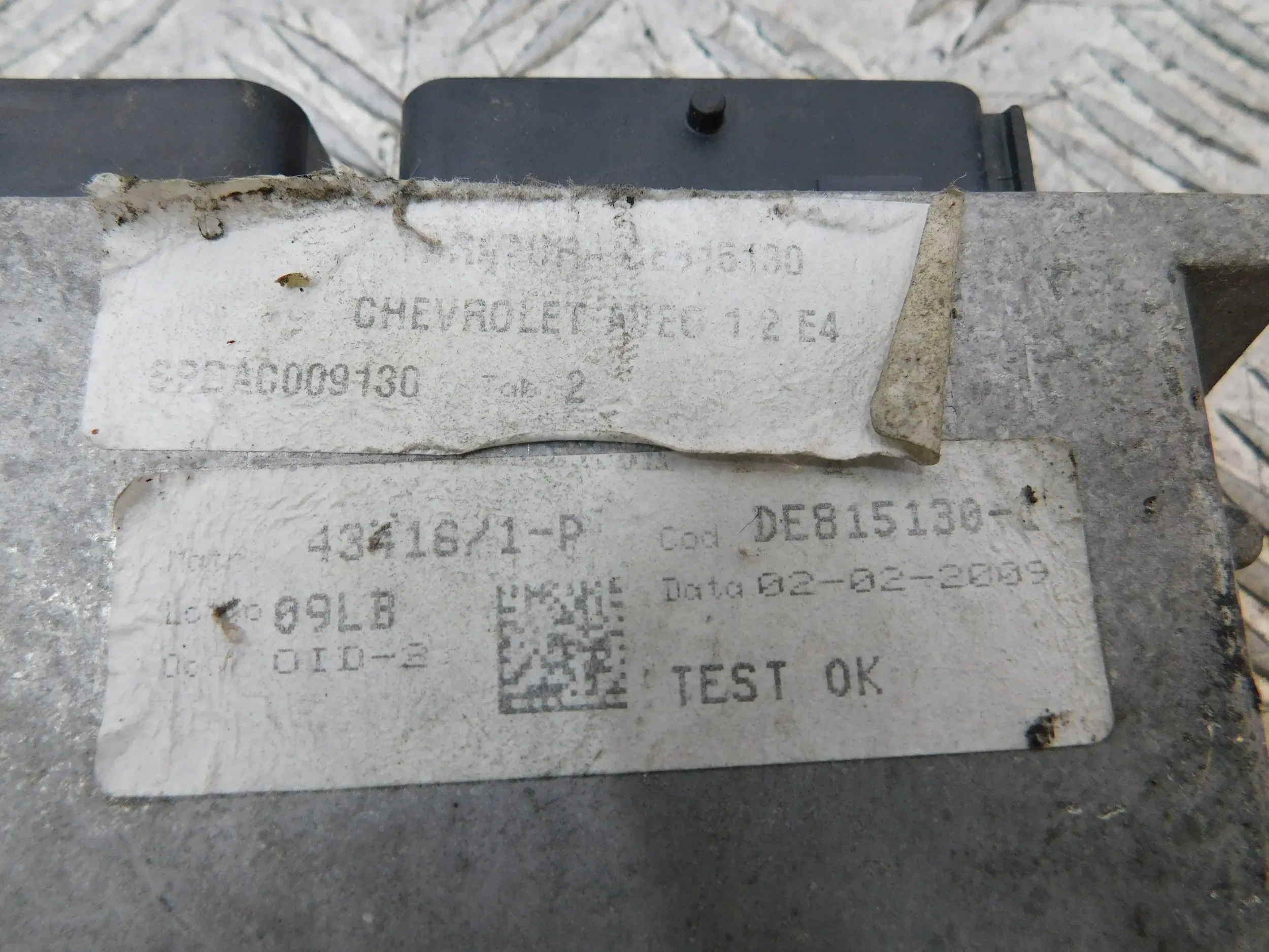 control unit gas CHEVROLET AVEO T250 1.2