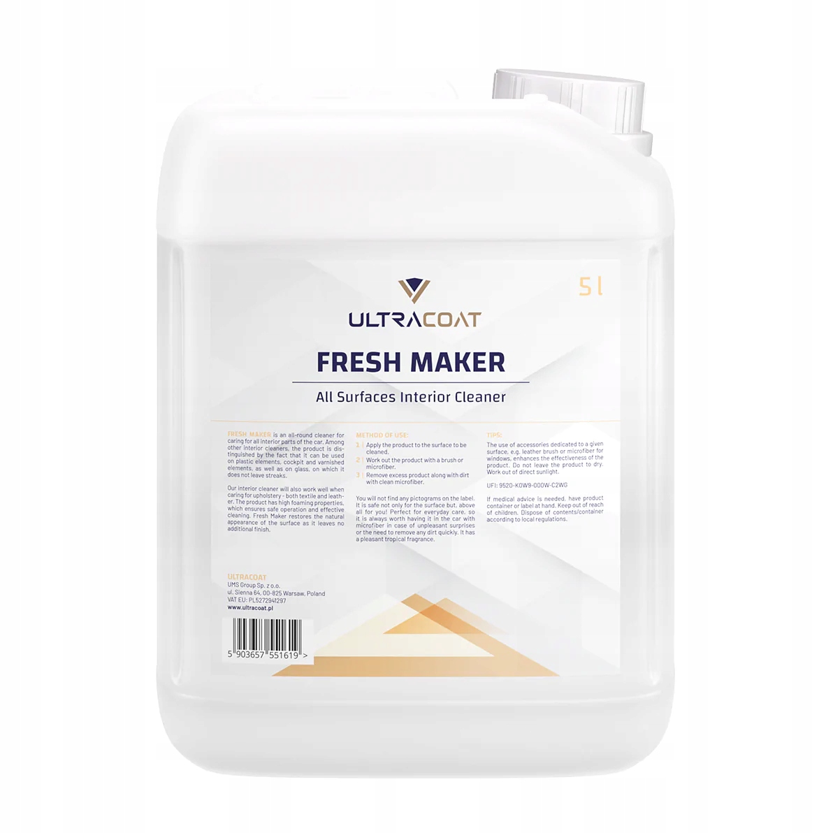 Ultracoat Fresh Maker 5L для внутрішньої панелі кабіни