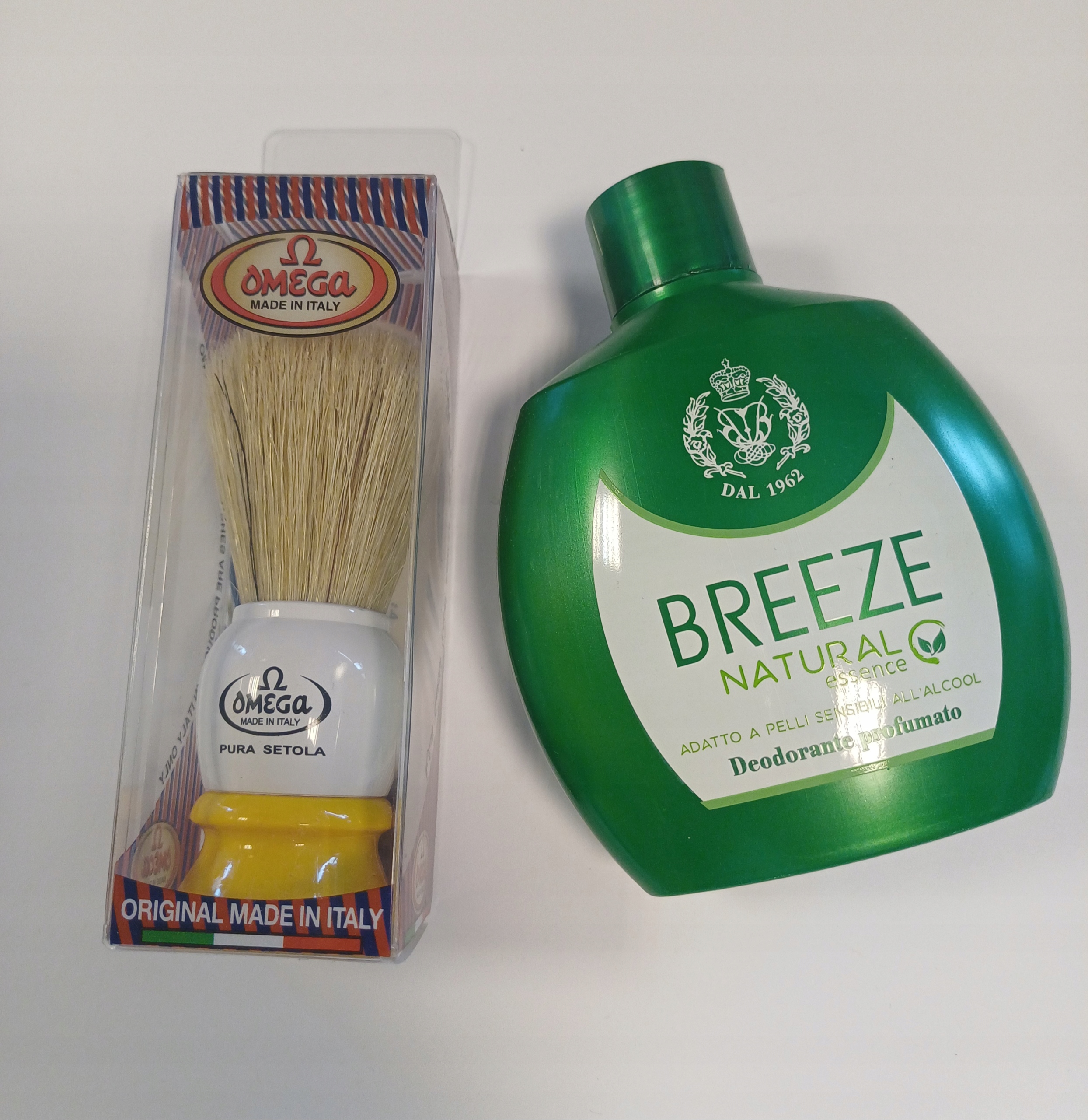 Sada pánské kosmetiky Breeze Natural Squeeze štětec Omega