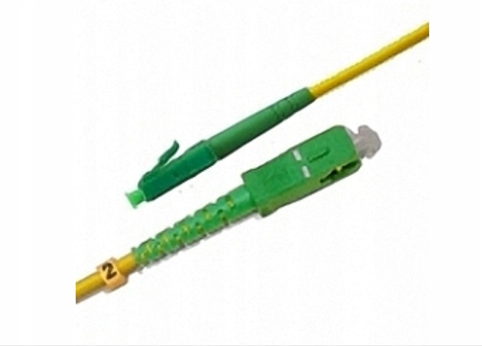 KABEL ŚWIATŁWODOWY LC/APC to SC/APC żółty
