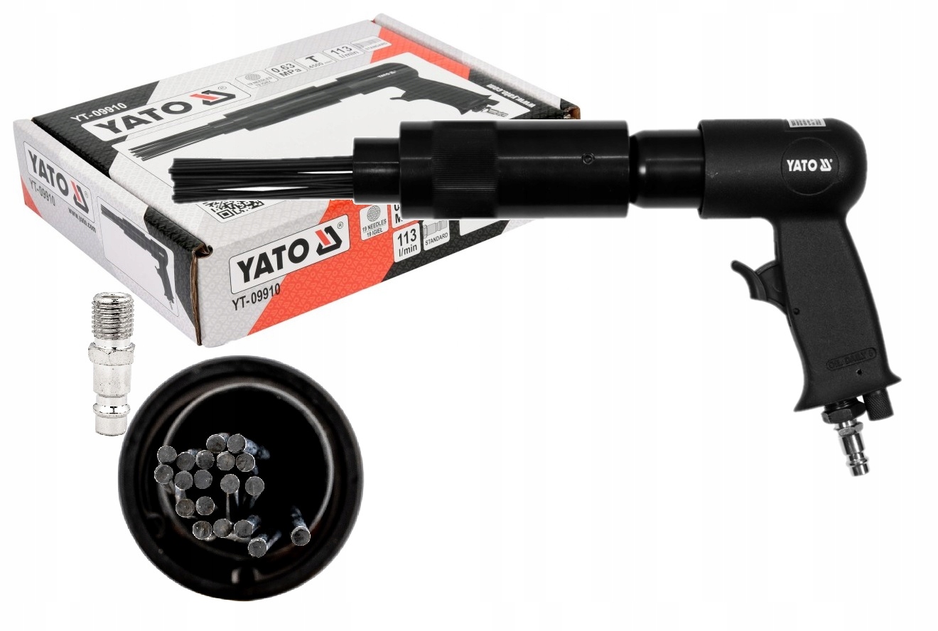 ВІДБІЙНИЙ МОЛОТОК PNEUMAT. Голчастий 19ел. YATO YT-09910