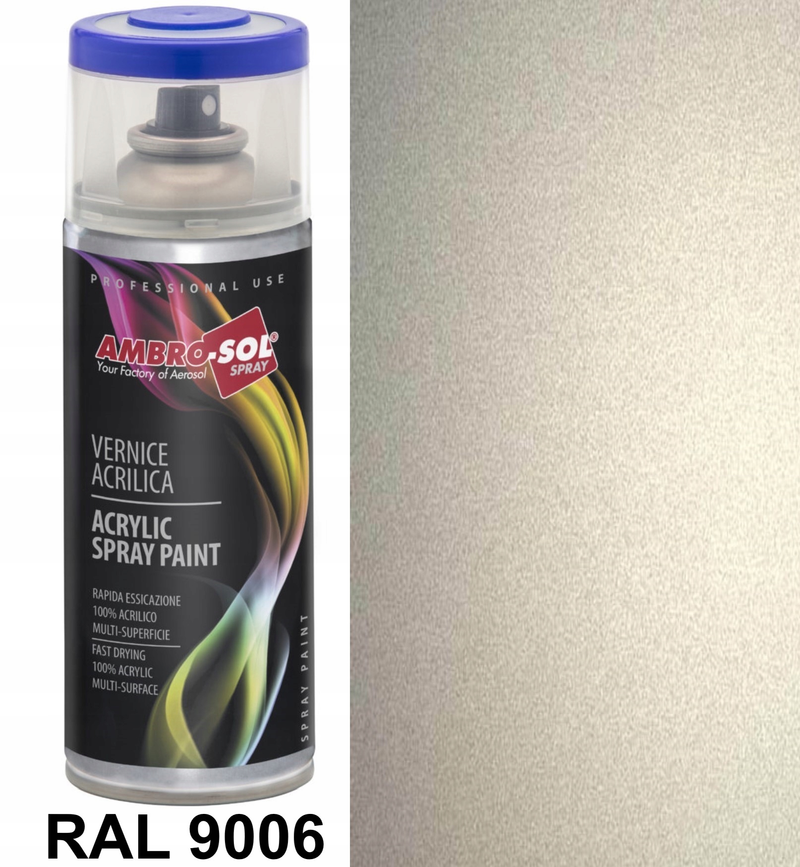 

9006 Ral Lakier Akrylowy Farba Spray Ambrosol