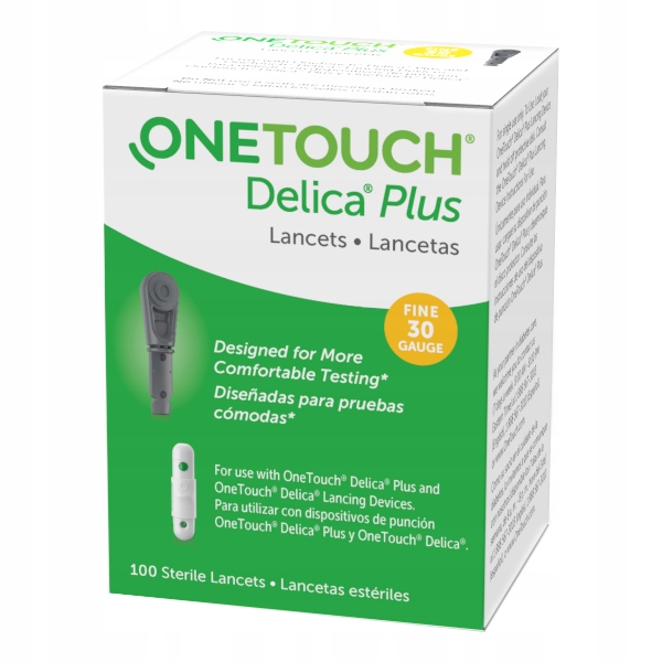 Lancet One Touch Delica Plus 100 szt lancety igły-Zdjęcie-0