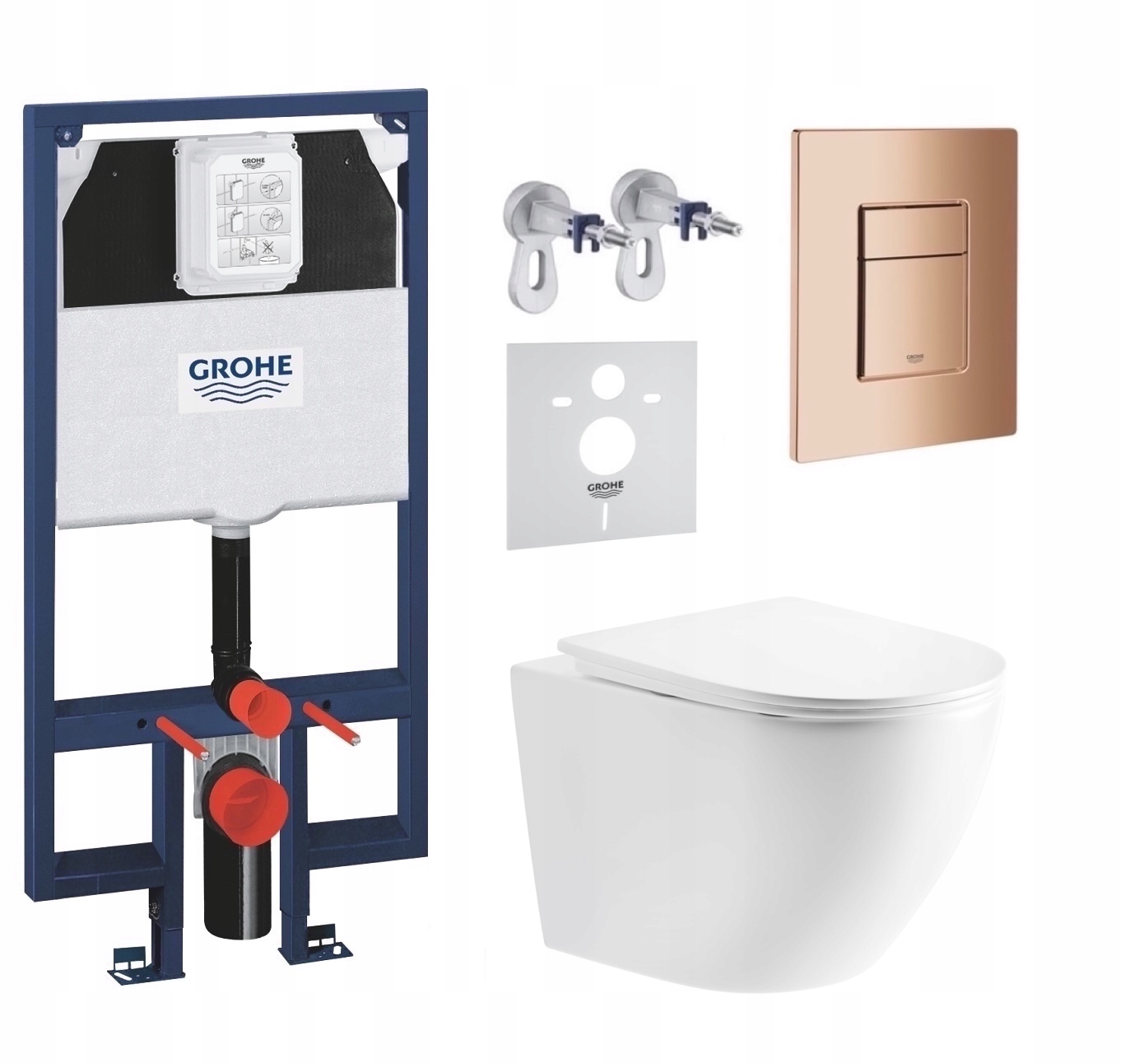 7v1 Wc Sada, Stelaz Grohe Slim Wc Miska Tornado Imprese Tlačidlo