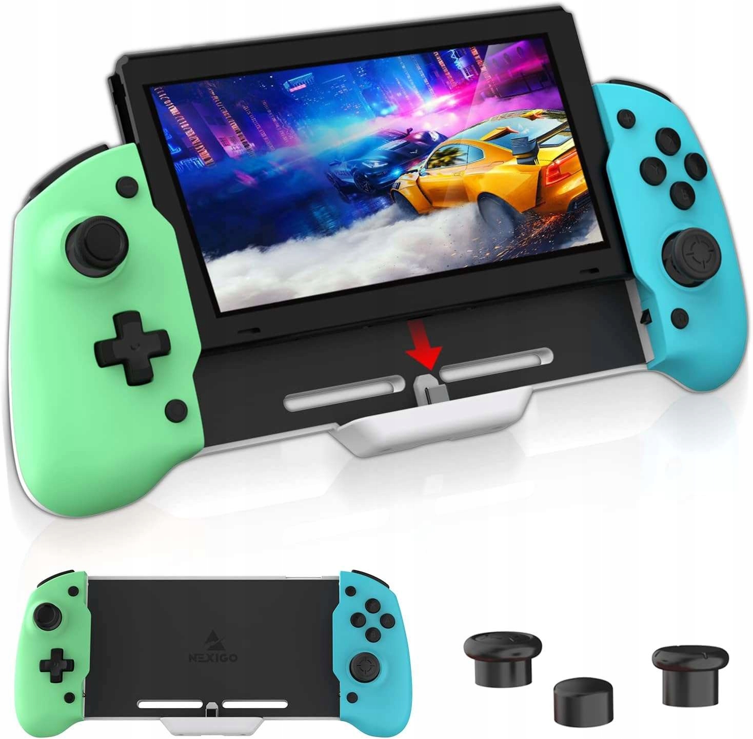 Pad przewodowy do konsoli Nintendo Switch wielokolorowy