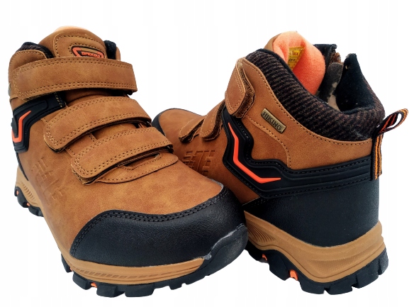 BUTY ZIMOWE TREKKINGOWE OCIEPLONE RZEP Marka Badoxx