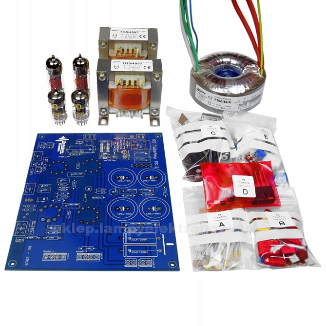 Lampový zesilovač Reduktor šumu Rs TubeAmp s lampami 6AQ8 Eh