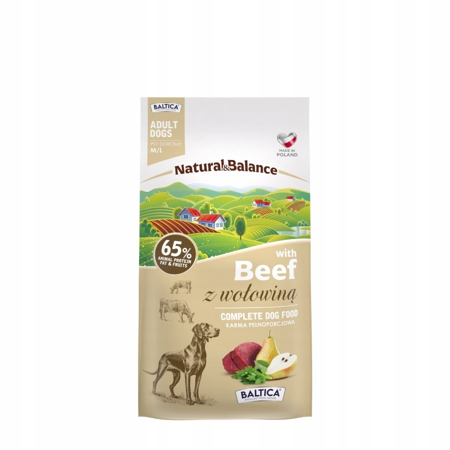 Levně Baltica Natural&balance Hovězí maso M/L 3kg