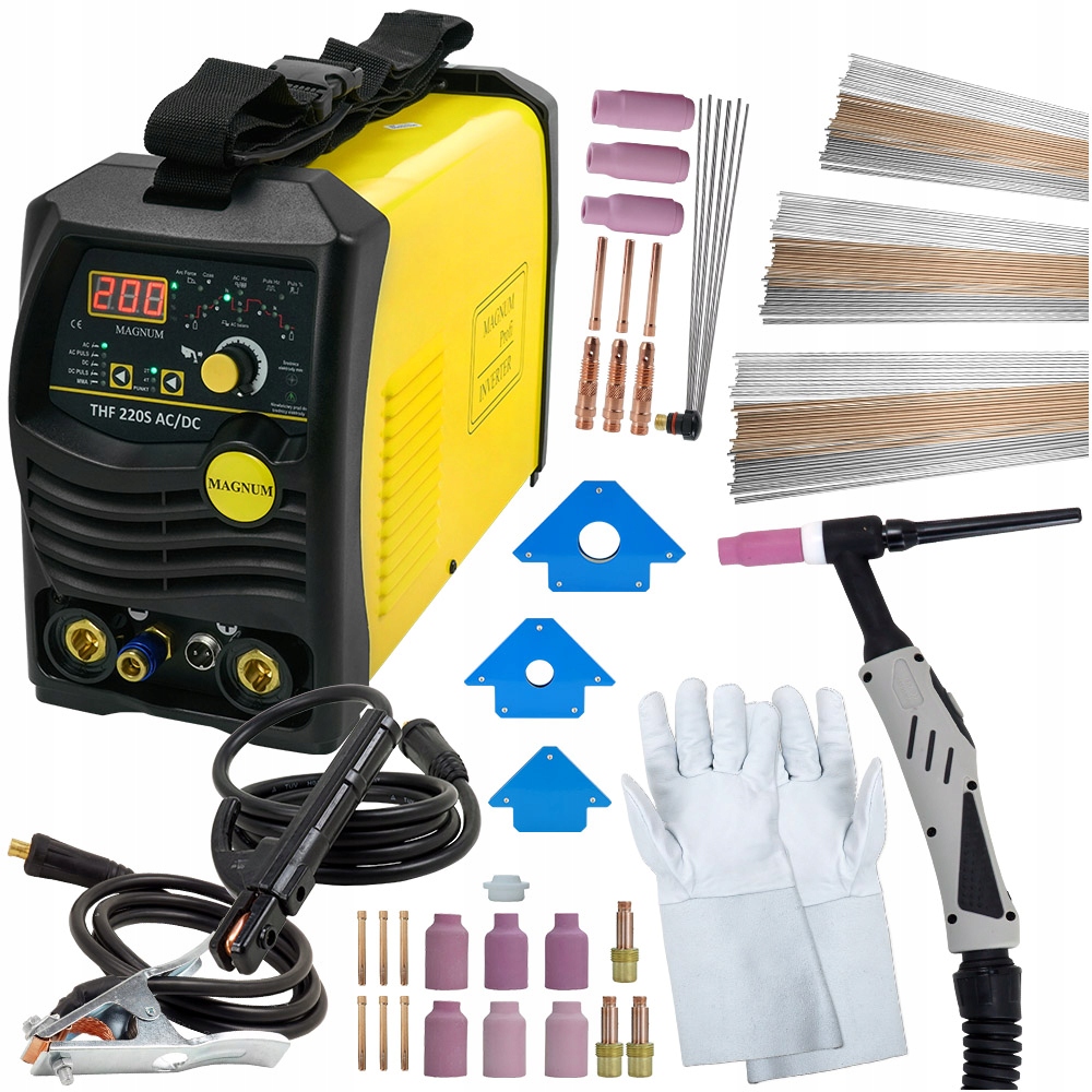 Сварочный аппарат TIG AC DC Magnum THF 220 алюминиевый импульсный