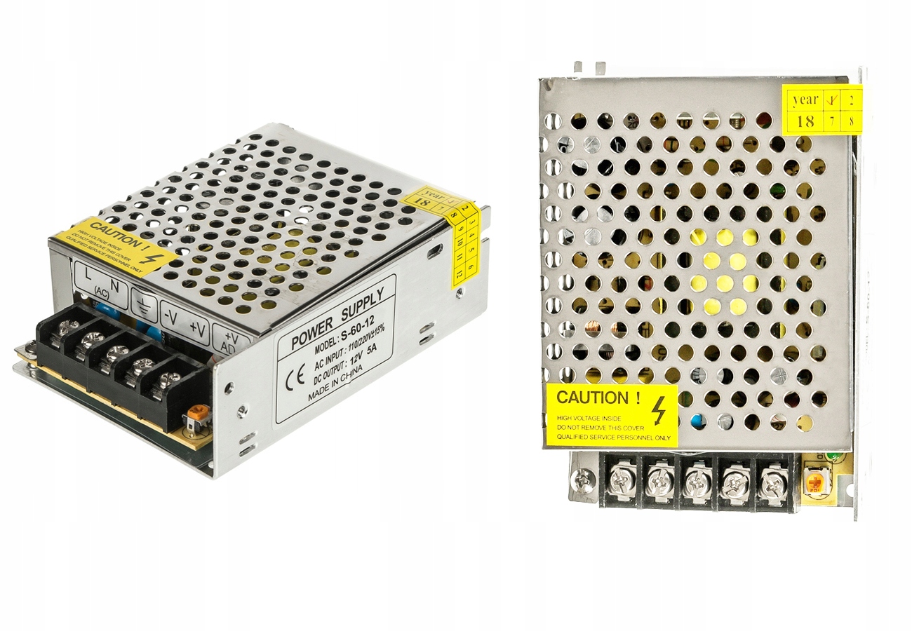 

Zasilacz Modułowy Led Taśm Transformator 60W 5A