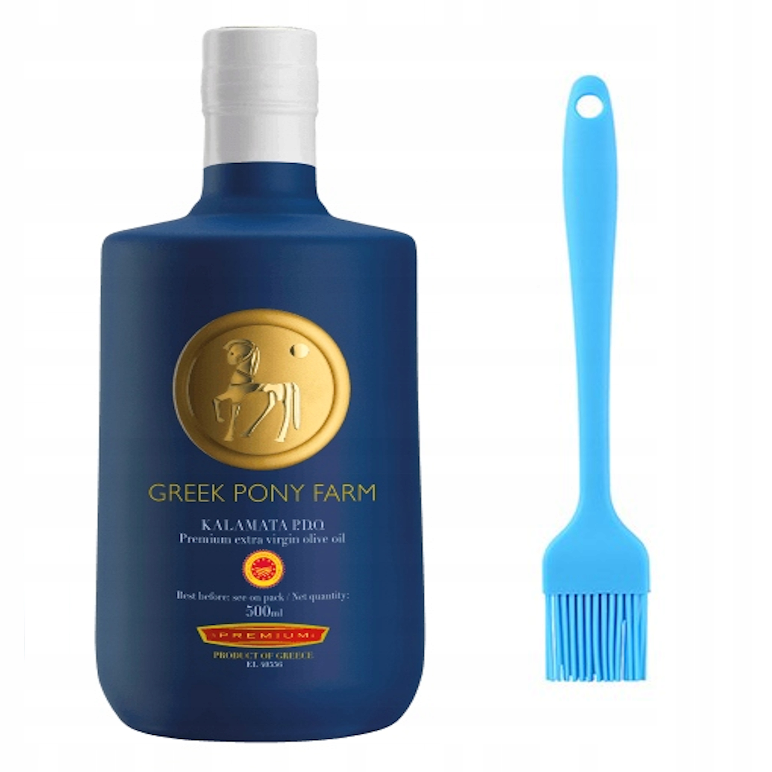 Oliwa z Oliwek Extra Virgin 500ml Kalamata z Pierwszego Tłoczenia+pędzelek