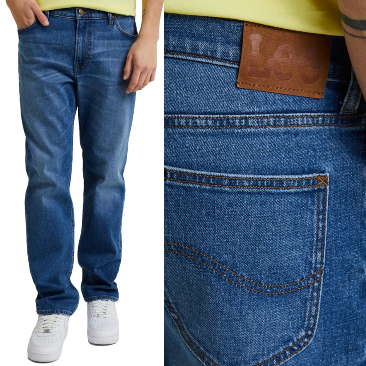 Lee West relaxed Fade Out Džíny jednoduché džínové kalhoty W38 L34