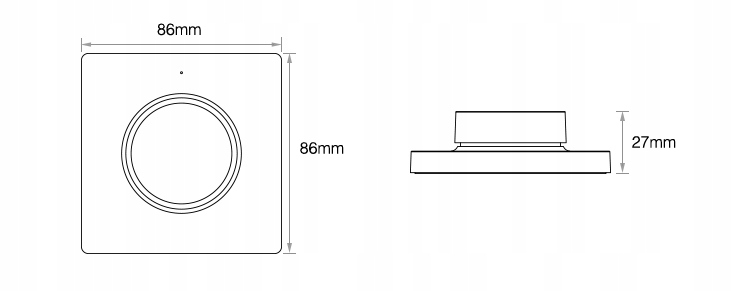 PANEL naścienny MILIGHT LED MONO CCT K1 BIAŁY Stan opakowania oryginalne