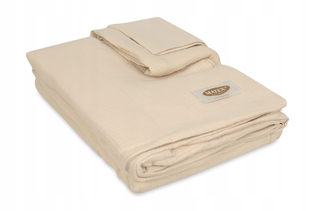 Posteľná Bielizeň Mušlinová 160x200 obliečky 70x80 béžová bavlnená súprava Matex