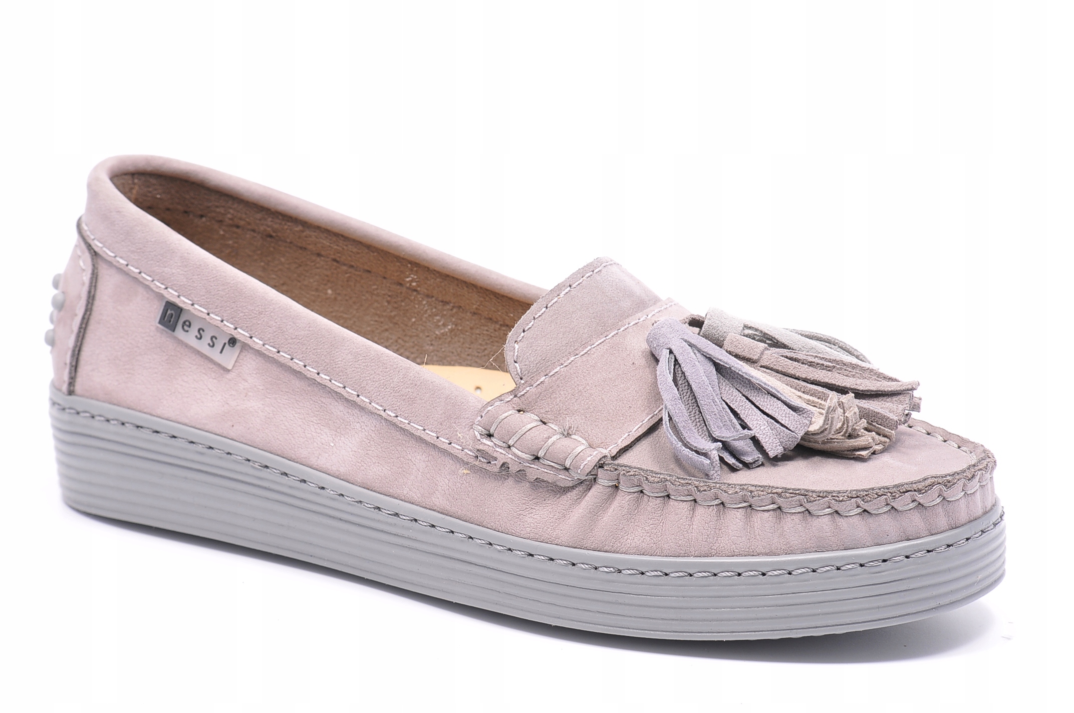 Nessi 18309 šedé mokasíny Velikost 41