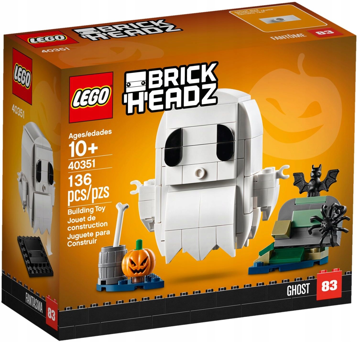 Lego BrickHeadz 40351 Duch na Halloween Nové