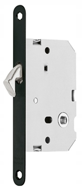 Tupai Hákový zámek s Wc zámkem Wc 1171-153, černý, s upevňovacím plechem