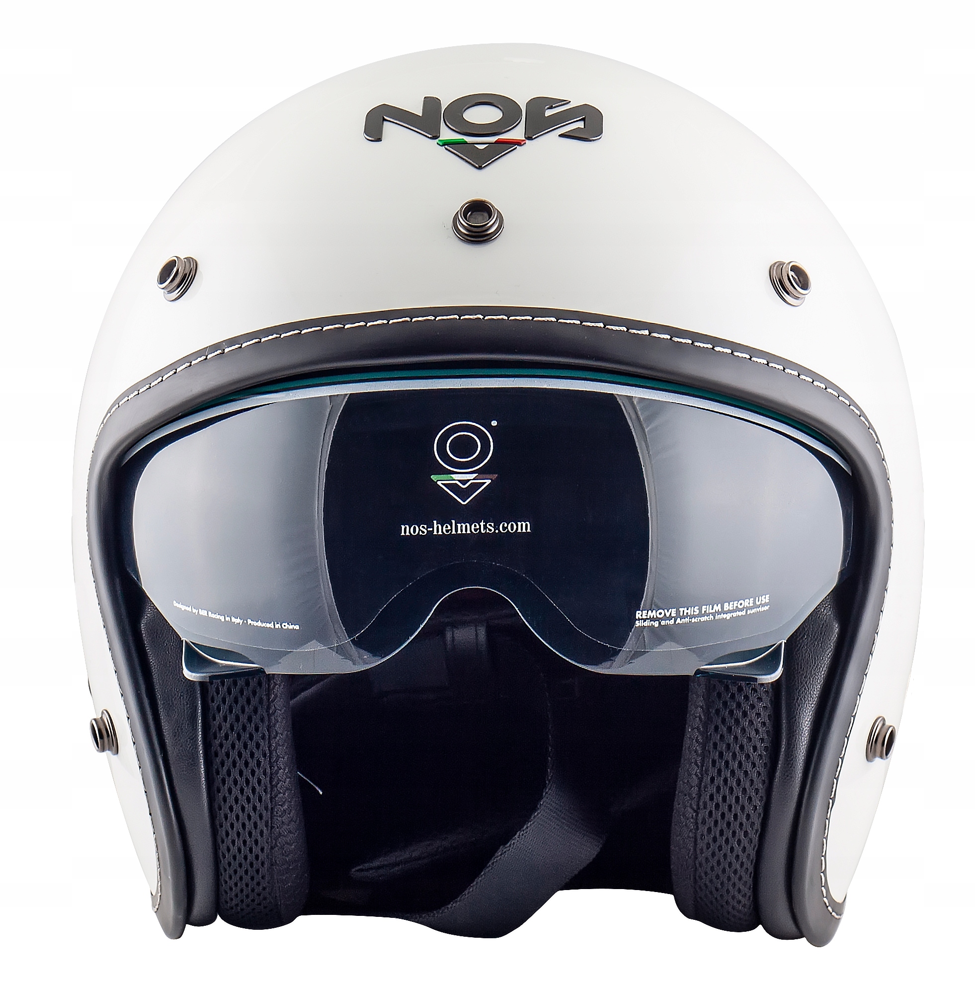 Kask Motocyklowy Otwarty Blenda NOS NS-1 White L Producent inny