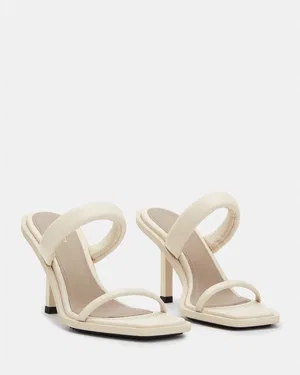 AllSaints Sandály na podpatku z kůže Ava 40