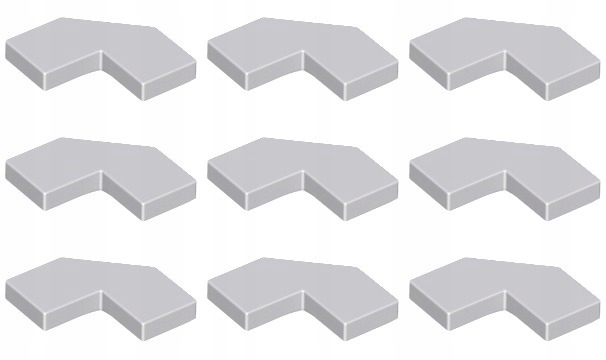 

Lego 27263 Tile Płytka 2x2 szara jasna (3g) 9 szt