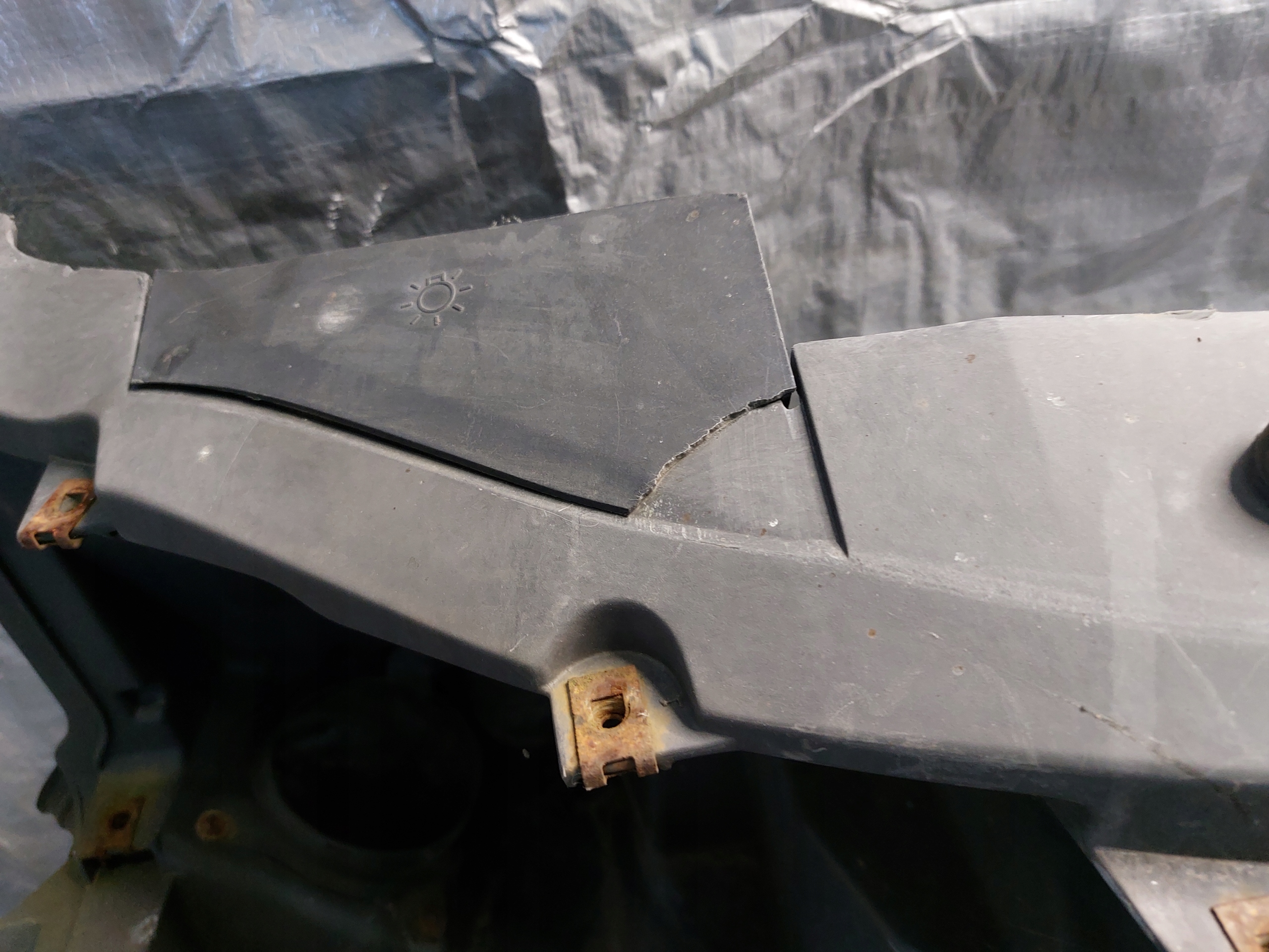 support panel for radiators pillar VW SHARAN and LIFT 2.8 VR6