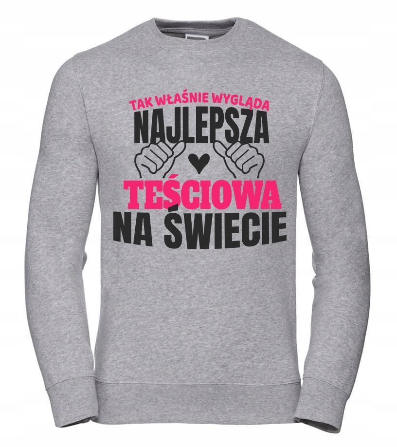 Mikina Takhle vypadá Nejlepší tchyně XL Šedá