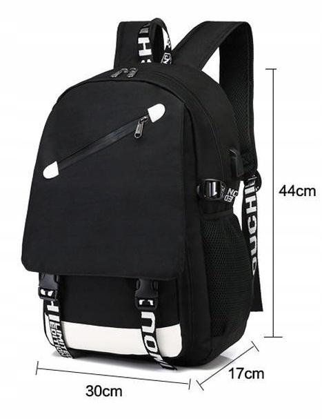 PLECAK SZKOLNY TORNISTER ŚWIECĄCY ODBLASKOWY LED Marka inna