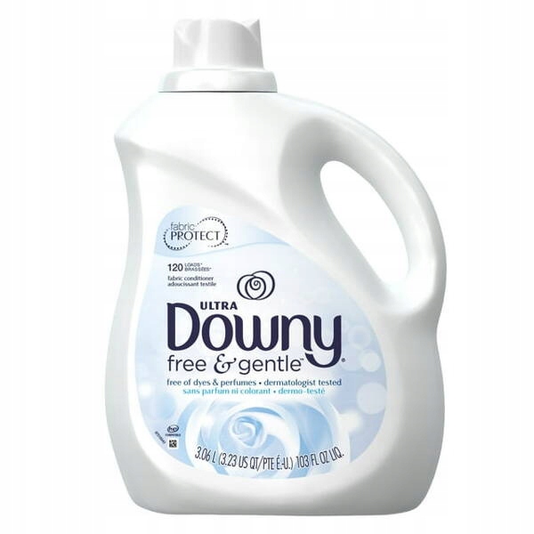 Levně Downy Free & Gentle 3,06 l 120 oplachů