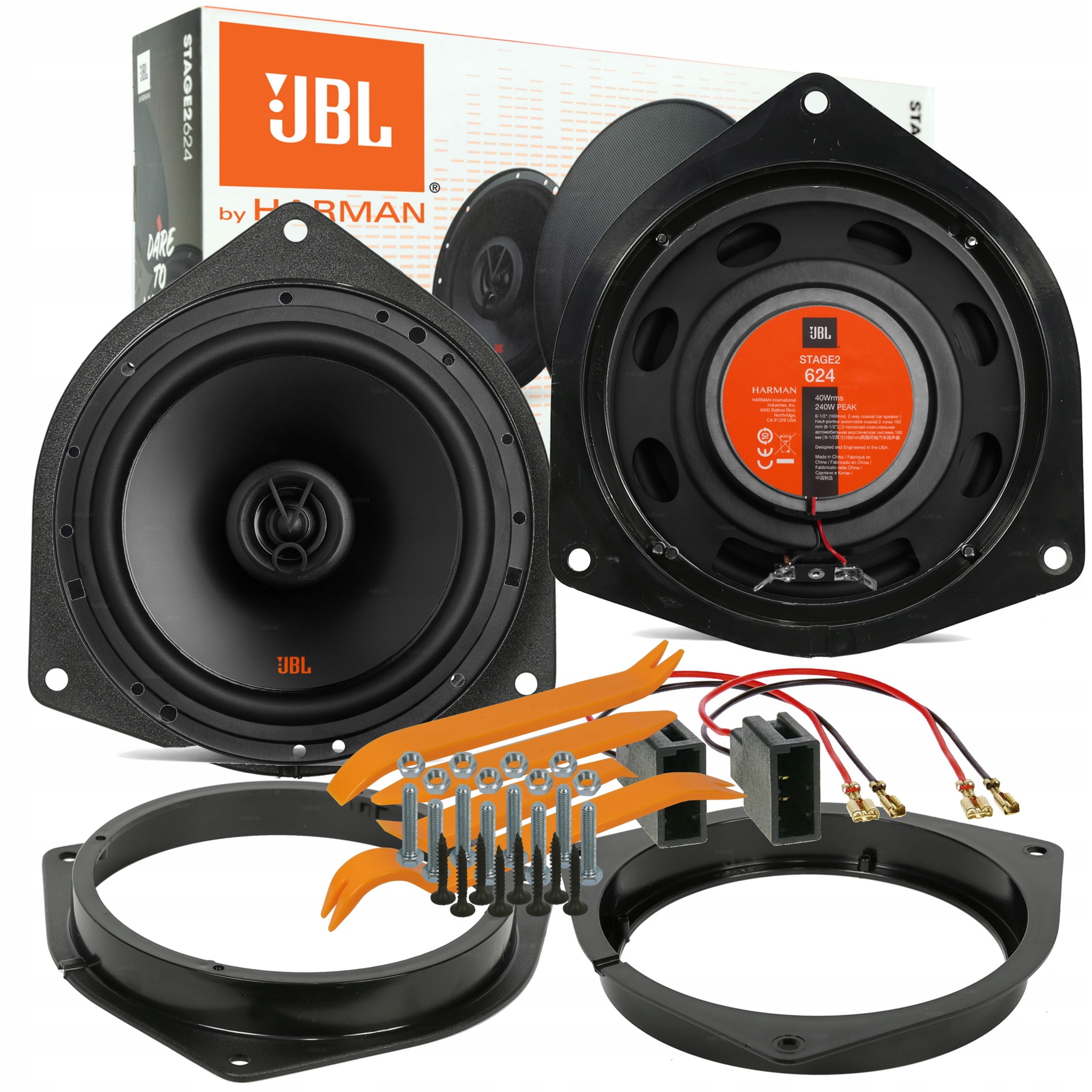 JBL STAGE2 624 GŁOŚNIKI TOYOTA AVENSIS T25 VERSO