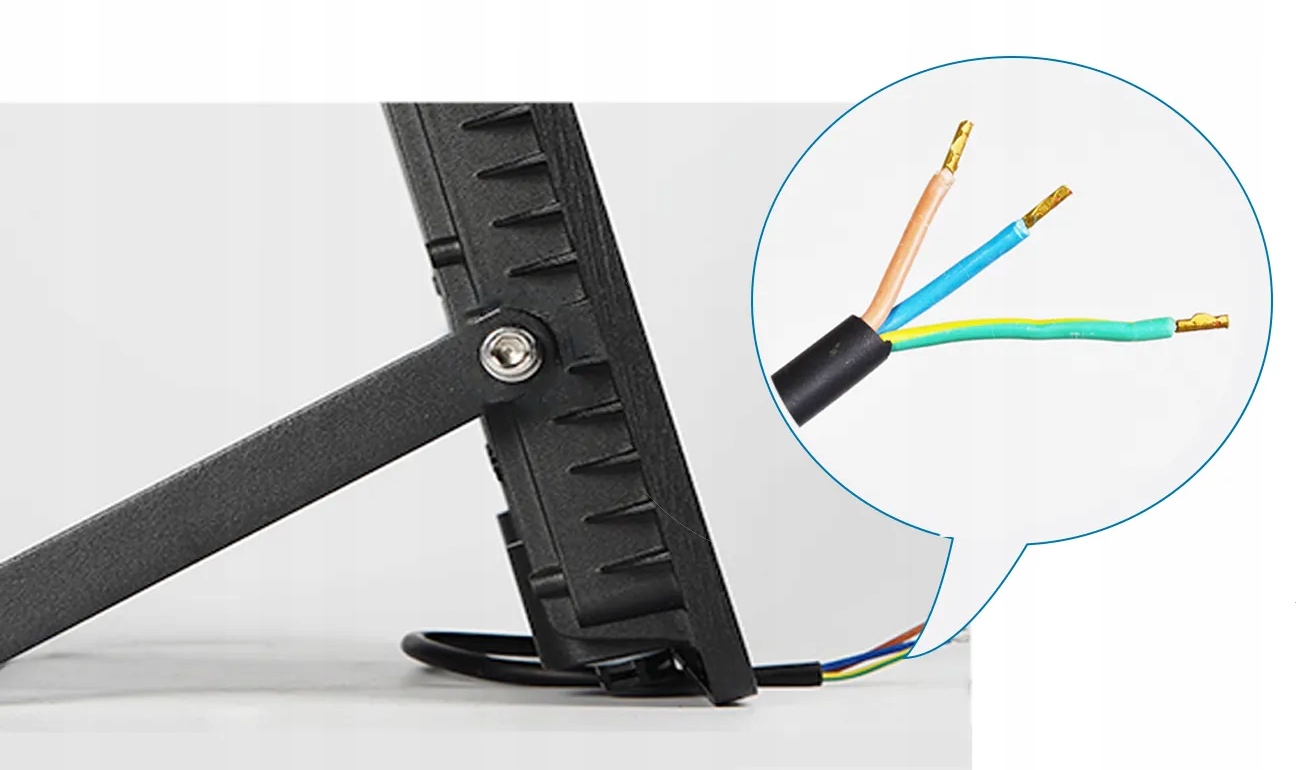 HALOGEN LED 50W lampa zewnętrzna reflektor naświetlacz slim wodoodporny Jasność 5000 lm