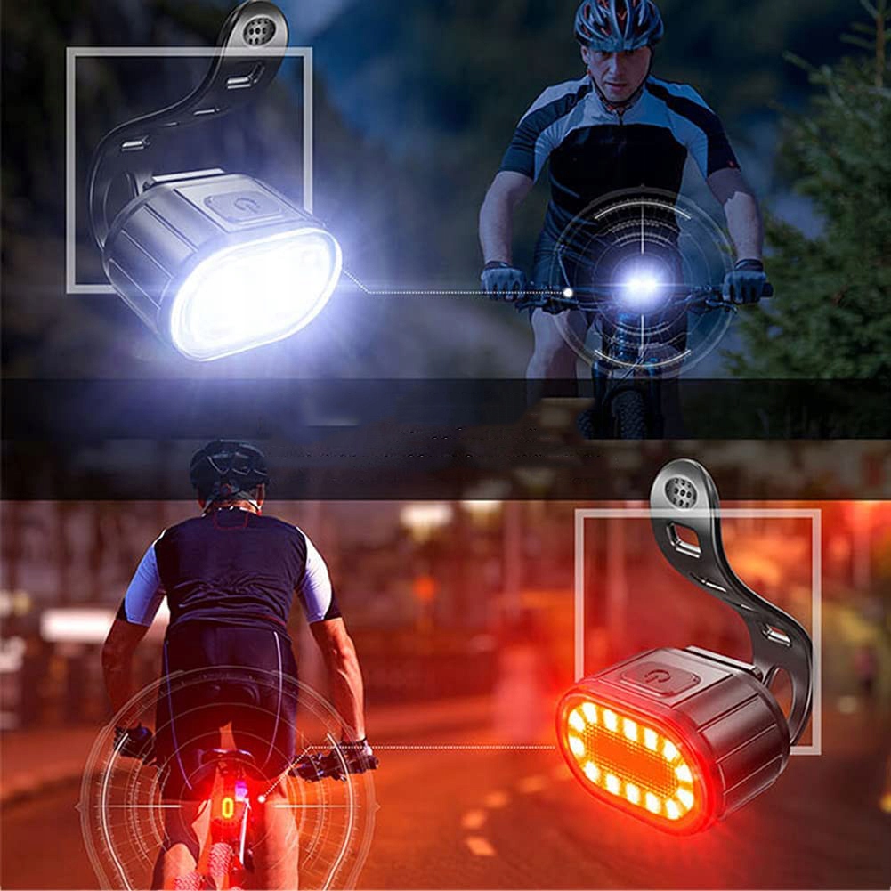 LAMPKA ROWEROWA ŚWIATŁO PRZÓD TYŁ LED NA KIEROWNICE ROWER USB BARDZO MOCNA Kod producenta LAMPKA ROWEROWA