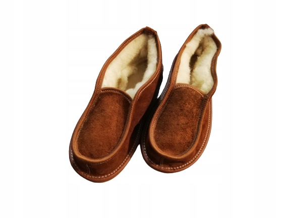 

Bambosze ciepłe skórzane Niskie wełniane r. 36-46