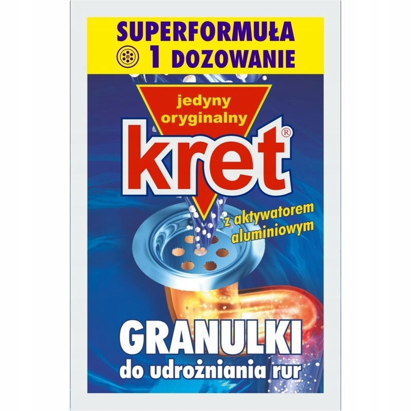 

Udrażniacz Do Rur Kret 40g Saszetka Granulat