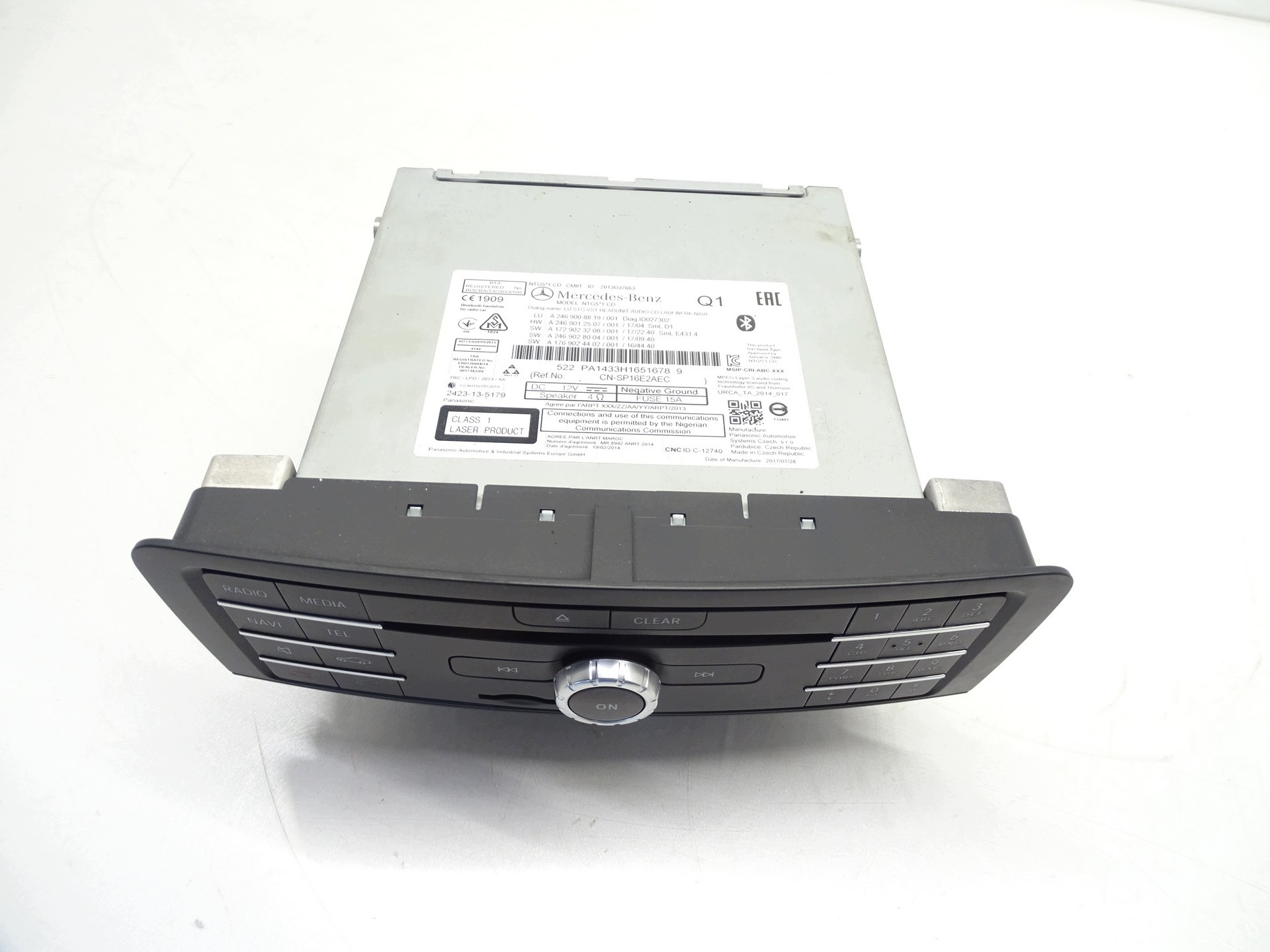 RADIO CD Navigation MERCEDES W246 A2469008819