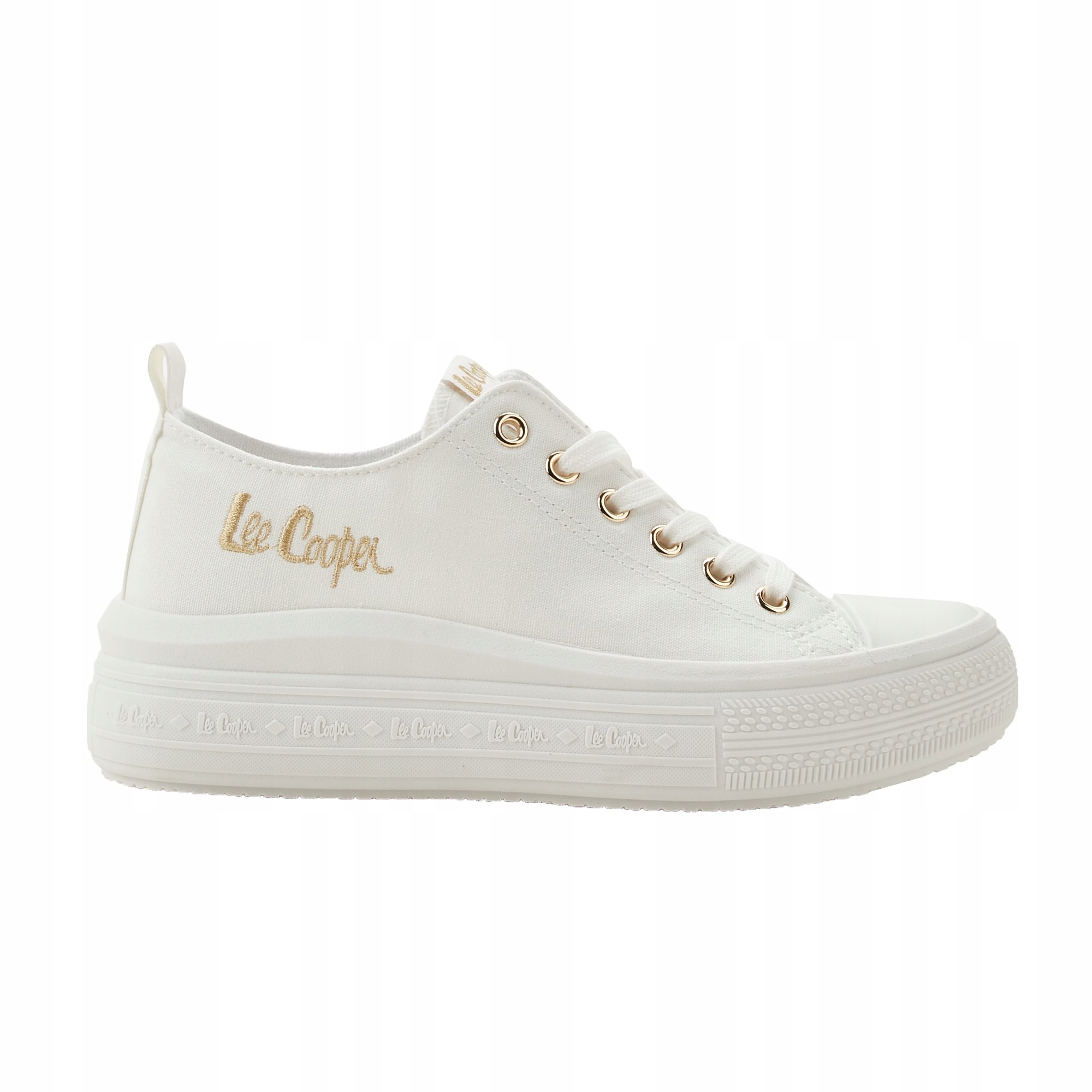 Tenisky Lee Cooper Dámské Bílé Lehké Tenisky Na Platformě, Pohodlné