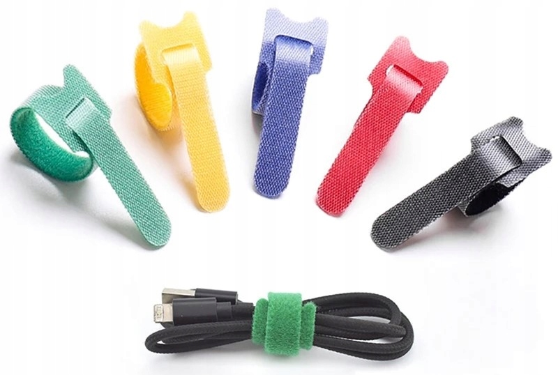 10x ORGANIZER UCHWYT KLIPS ZACISK ZACZEP TRYTYTKA RZEPOWA DO KABLI NA RZEP Kod producenta G011-1