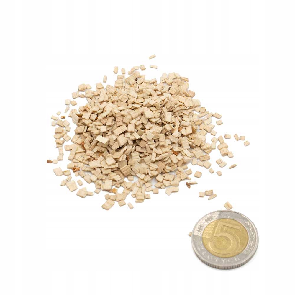 Zrębki wędzarnicze dąb KL02 1kg JELUX drobne Waga 1 kg