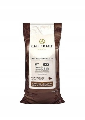 Levně Čokoláda Callebaut v kaletkách – mléčná – 33,6% – 823NV-01B – 10 kg
