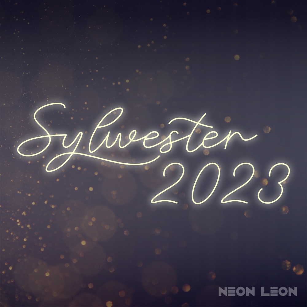 SYLWESTER 2023 - Neon LED DEKORACJA NA SYLWESTRA