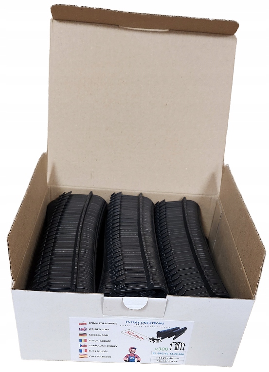 Spinki 50mm 300szt. zgrzewane ogrzewanie podłogowe Zawiera baterie nie