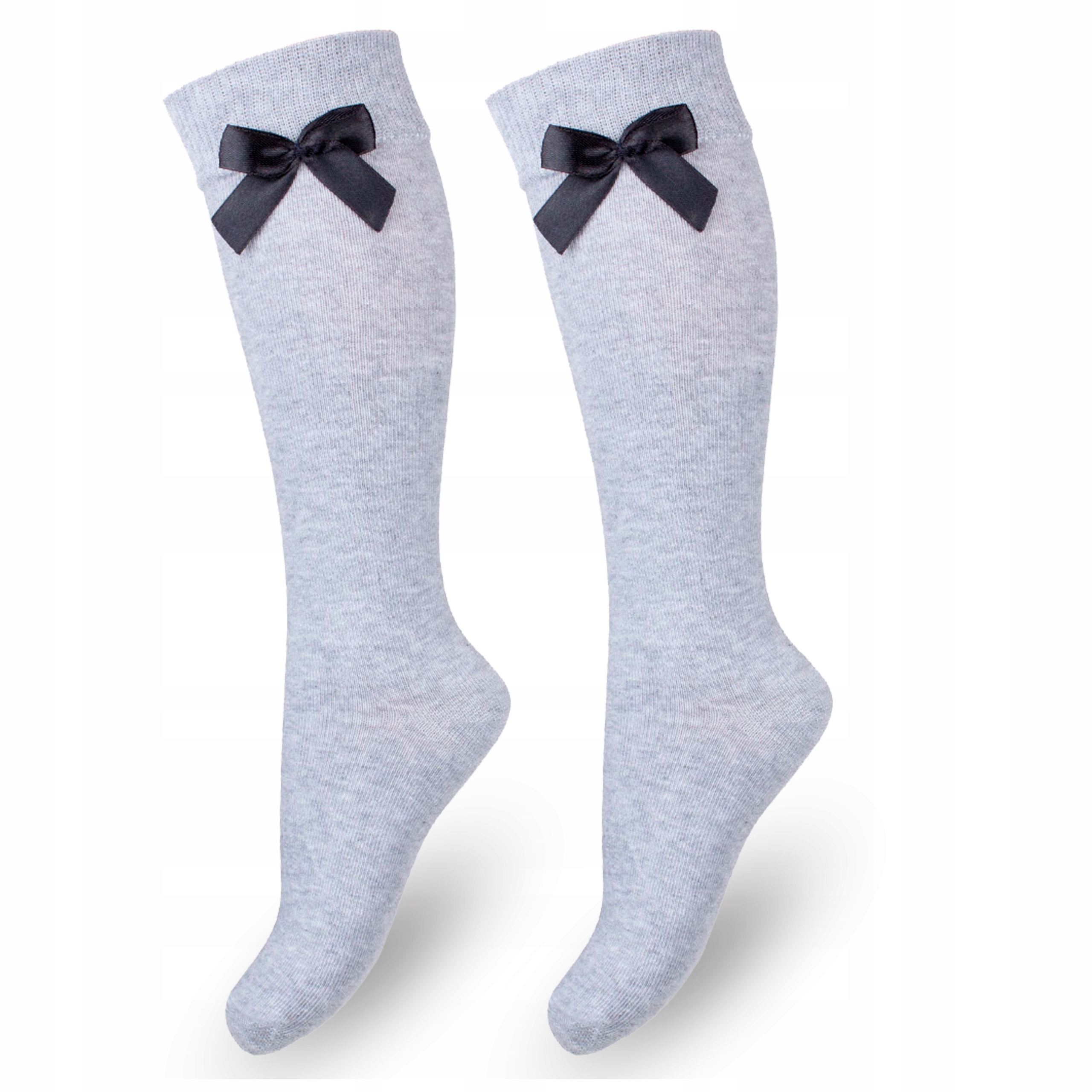 

Bawełniane Podkolanówki dziecięce z kokardką