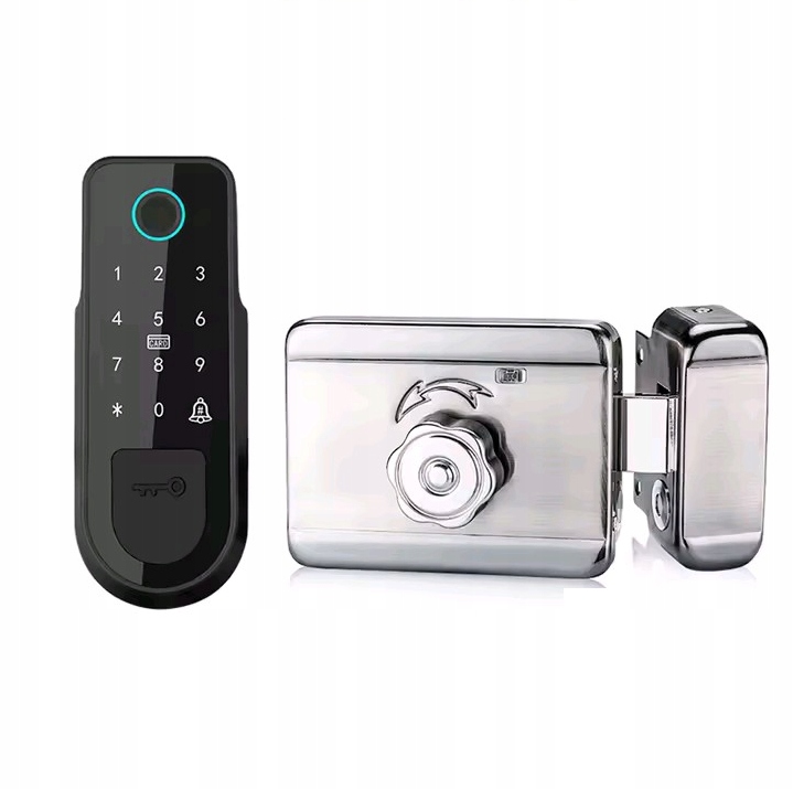 Inteligentní zámek na dveře, otisk karty, kód Tuya Bluetooth