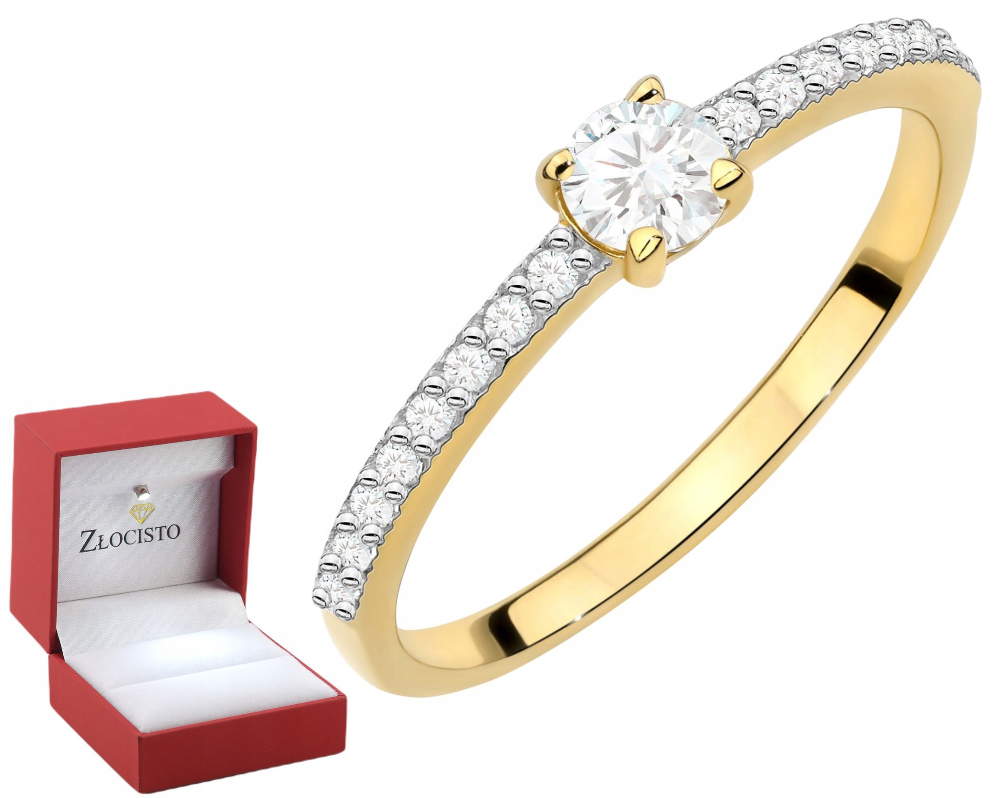 Zlatý Prstýnek S Brilianty Klasické Zlato 585 Dárek Gravírování