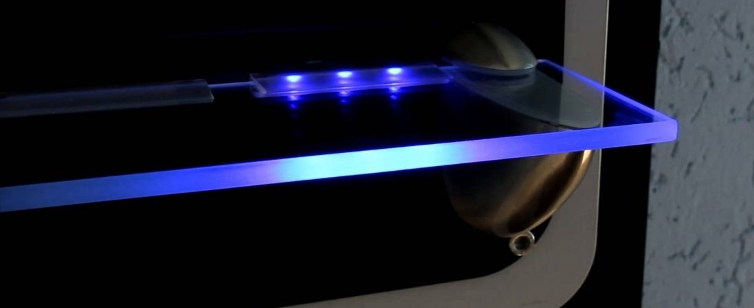 3 KLIPSY PODŚWIETLENIE LED RGB MEBLI PÓŁEK SZYB Marka inna